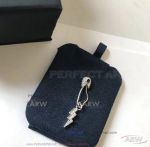 AAA APM Monaco Jewelry On Sale - Pac Silver Diamond Lightning Pin Earrings